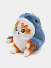 Голубой кот-акула, мягкая игрушка, брелок, игрушка обнимашка, кот в акуле