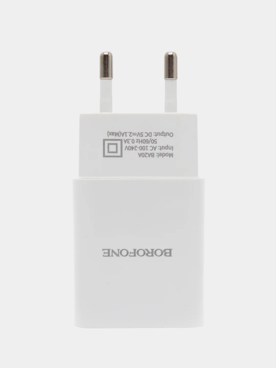 Белый блок питание, Зарядное устройство, СЗУ, Блок питания iPhone /Android Borofone USB Charger