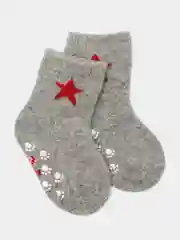 Серый носки теплые для малышей из ангоры, 0-6 месяцев