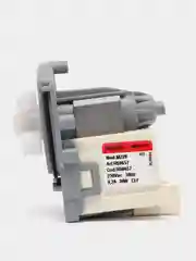 Насос сливной, помпа Askoll M220 стиральных машин 30W, 3 защелки, выводы назад под фишку