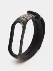 Бронзовый силиконовый ремешок для Xiaomi Mi Band, с принтом