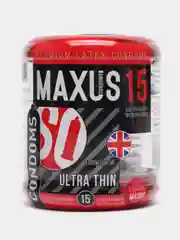 Презервативы ультратонкие MAXUS Ultra Thin, 15 штук, кейс в комплекте