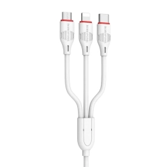 Кабель для зарядки телефона 3 в 1, MicroUSB, Type-C, Lightning, Borofone bx17