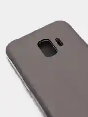 Серебряный чехол-книжка на Samsung Galaxy J2 Core, Самсунг Галакси Джи2 Кор