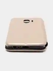 Золотой чехол-книжка на Samsung Galaxy J2 Core, Самсунг Галакси Джи2 Кор