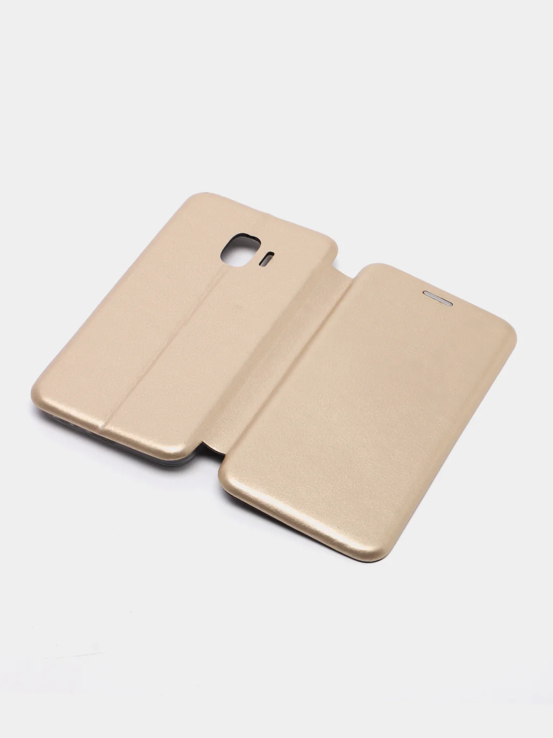 Золотой чехол-книжка на Samsung Galaxy J2 Core, Самсунг Галакси Джи2 Кор