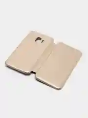 Золотой чехол-книжка на Samsung Galaxy J2 Core, Самсунг Галакси Джи2 Кор
