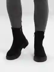 Угольный женские ботинки, челси, осенние, весенние