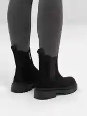 Угольный женские ботинки, челси, осенние, весенние