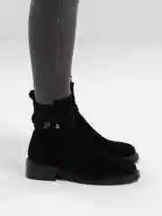 Угольный женские ботинки, осенние