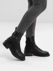 Черный женские ботинки, осенние