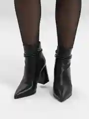 Черный ботильоны осенние, женские