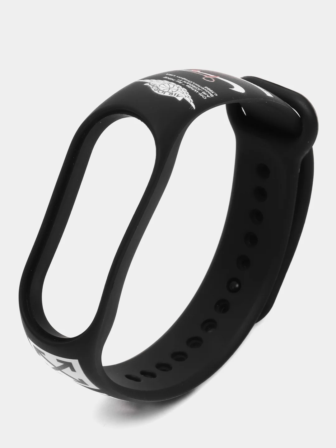 Угольный силиконовый ремешок для Xiaomi Mi Band, с принтом