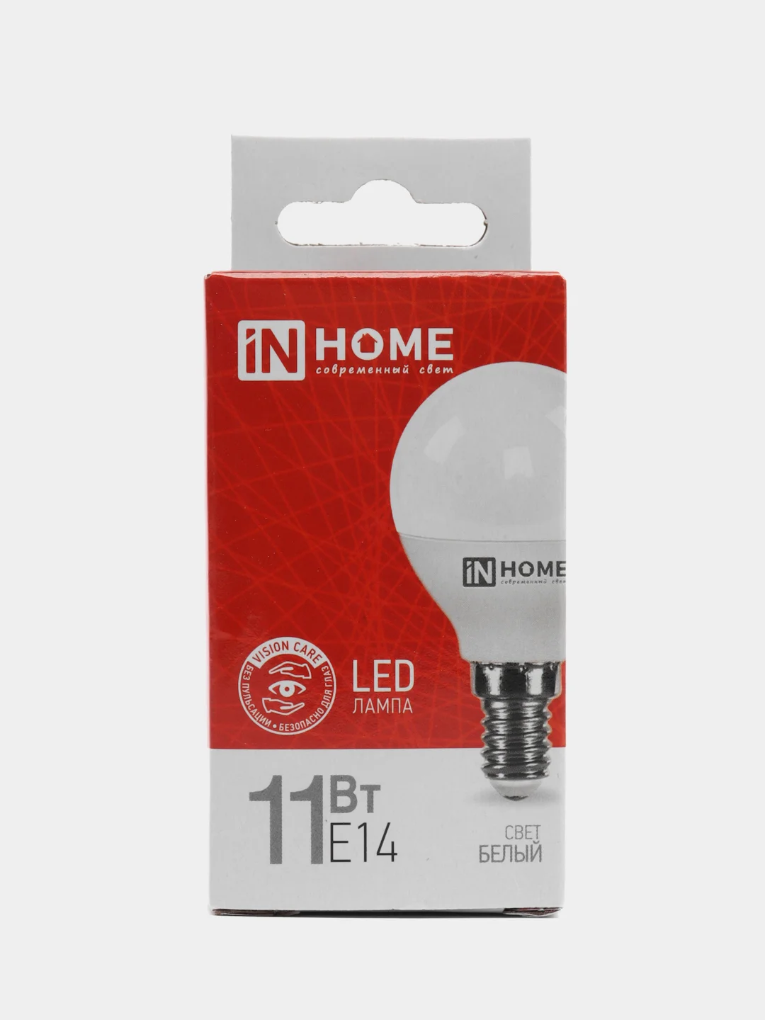 Лампа светодиодная IN HOME, 11 Вт, Е14