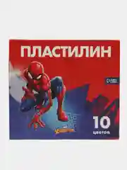 Красный пластилин 10 цветов, 150 г, Супергерой, Человек-паук
