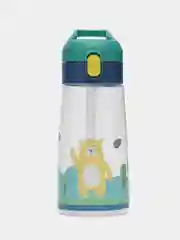 Зеленый бутылка для воды детская, с трубочкой, BPA Free, непроливайка, 500 мл, от 3 лет