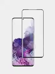 Черный samsung Galaxy S20 Ultra, Самсунг Галакси С20 Ультра, защитное стекло (полное покрытие)