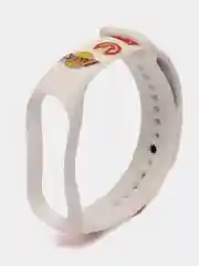 Молочный силиконовый ремешок для Xiaomi Mi Band, с принтом
