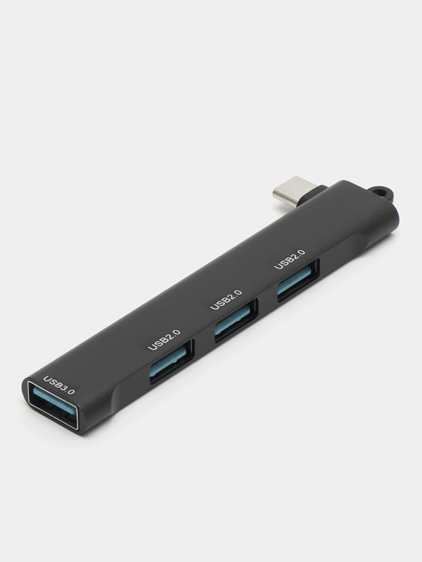 USB-Хаб на 4 порта, с входом USB / Type-C