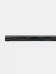 Черный usb-хаб на 4 порта, с входом USB / Type-C