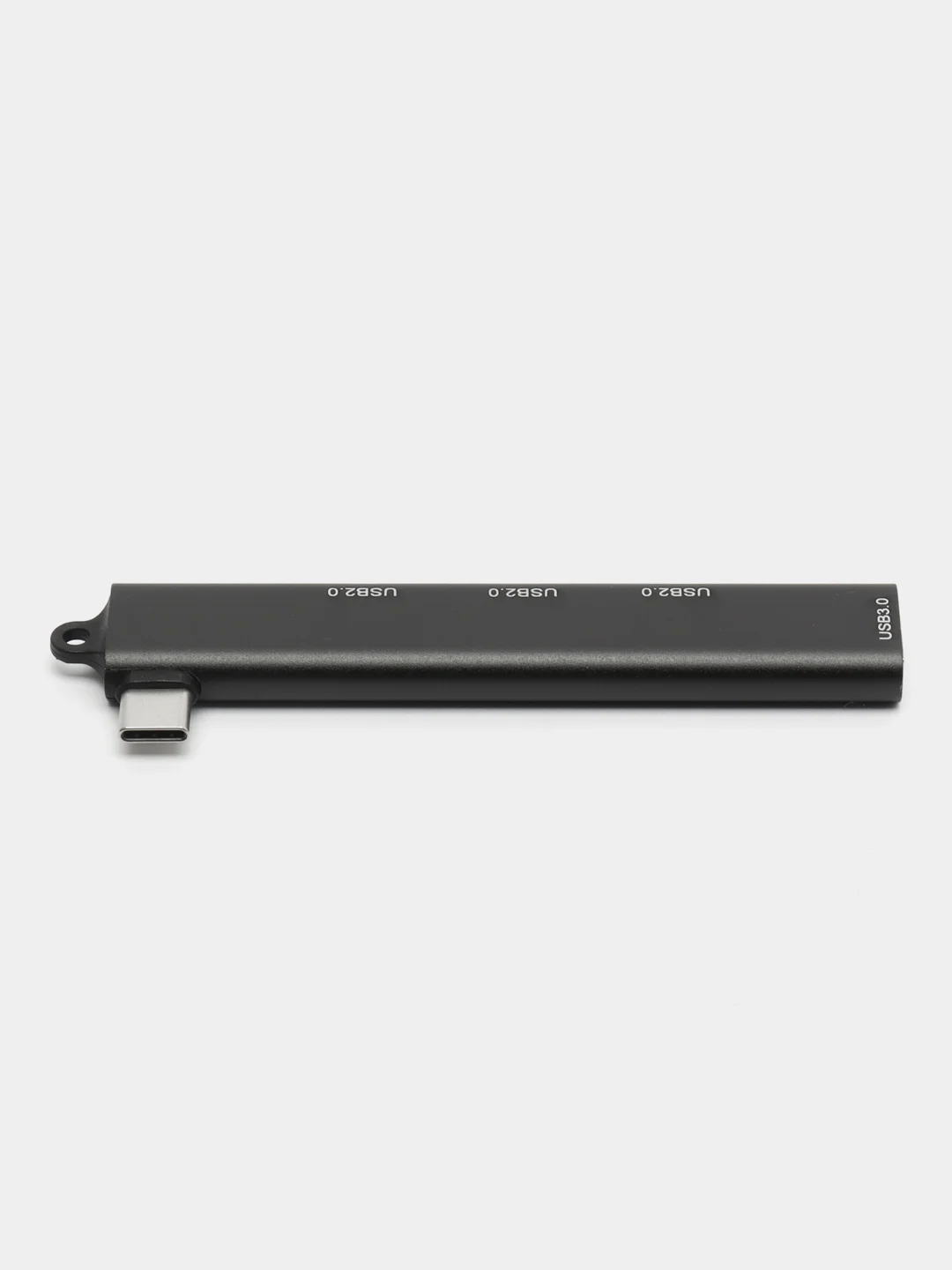 Черный usb-хаб на 4 порта, с входом USB / Type-C