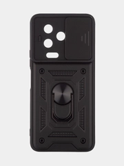 Чехол для Infinix Note 12 Pro противоударный КАРТОФАН пластиковый с магнитом и кольцом