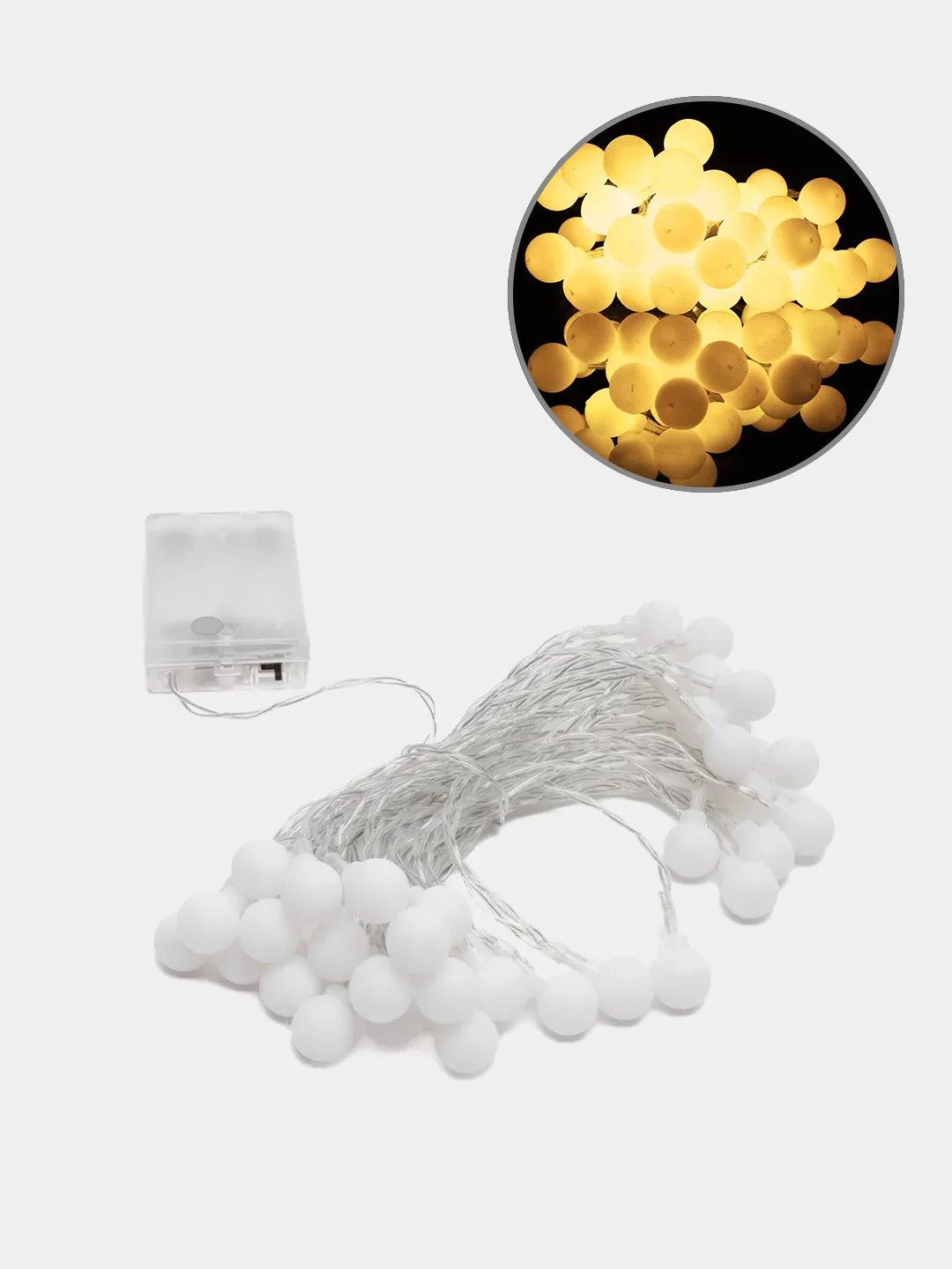 Синий светодиодная гирлянда "Лампочки", 40 LED, 20 LED, 10  LED