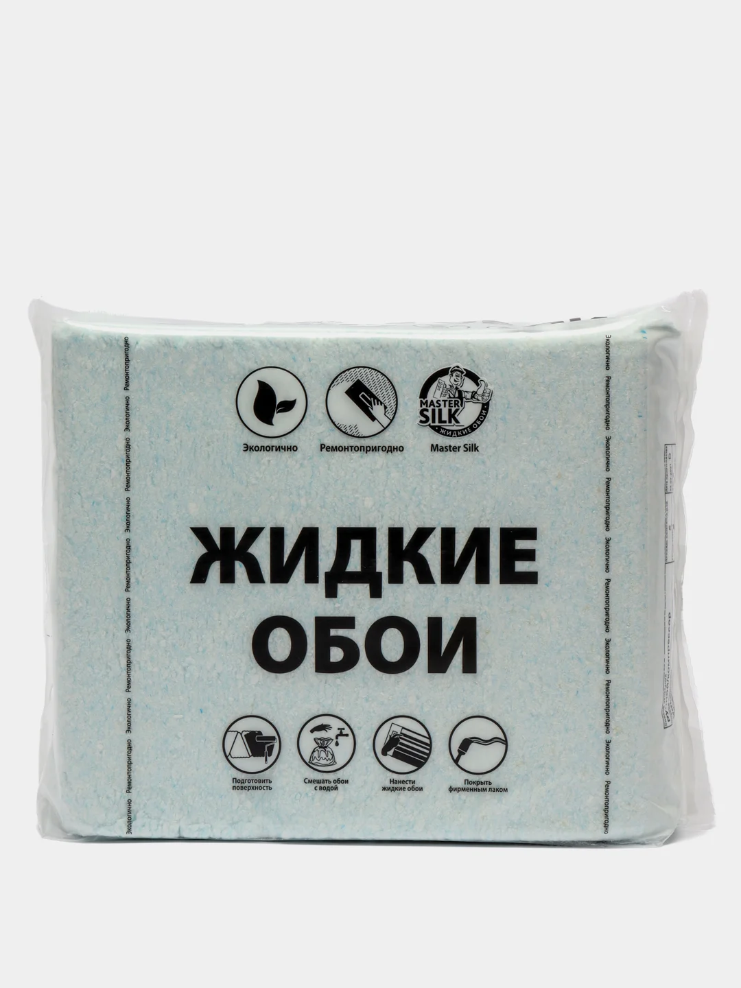 Голубой жидкие обои Avrora (Аврора) - 019 SILK PLASTER