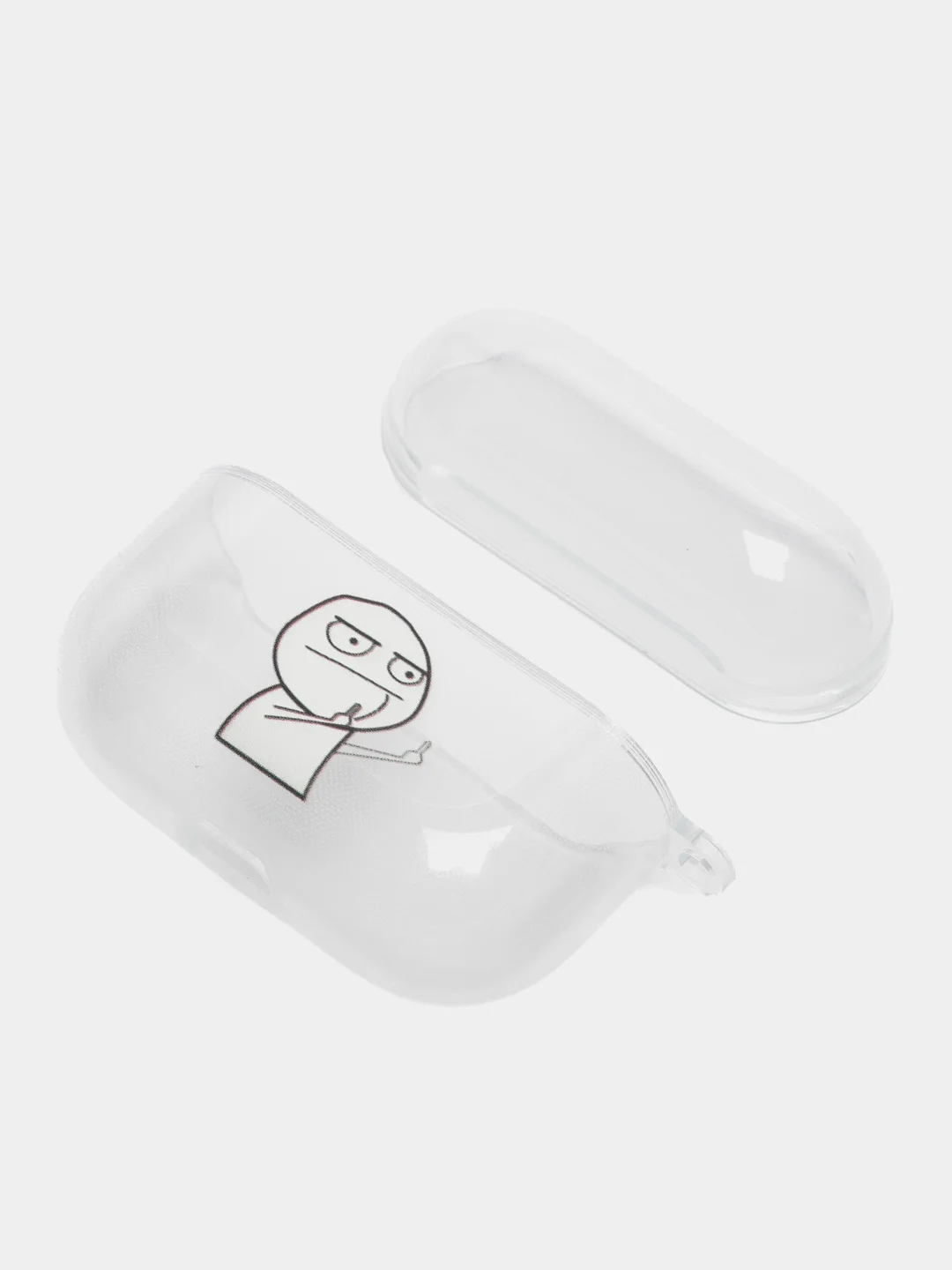 Светло-оранжевый чехол для наушников AirPods Pro, силиконовый, прозрачный