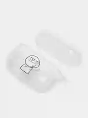 Светло-оранжевый чехол для наушников AirPods Pro, силиконовый, прозрачный