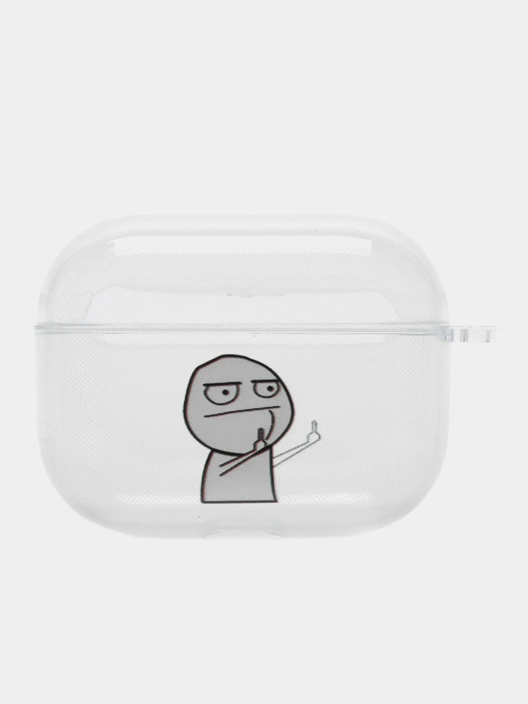 Светло-оранжевый чехол для наушников AirPods Pro, силиконовый, прозрачный