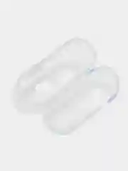 Светло-оранжевый чехол для наушников AirPods Pro, силиконовый, прозрачный