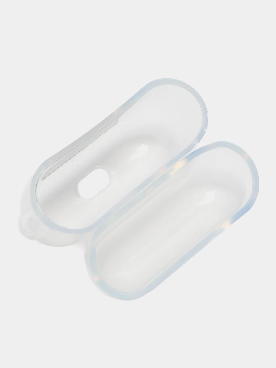 Светло-синий чехол для наушников AirPods Pro, силиконовый, прозрачный