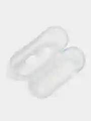 Светло-синий чехол для наушников AirPods Pro, силиконовый, прозрачный