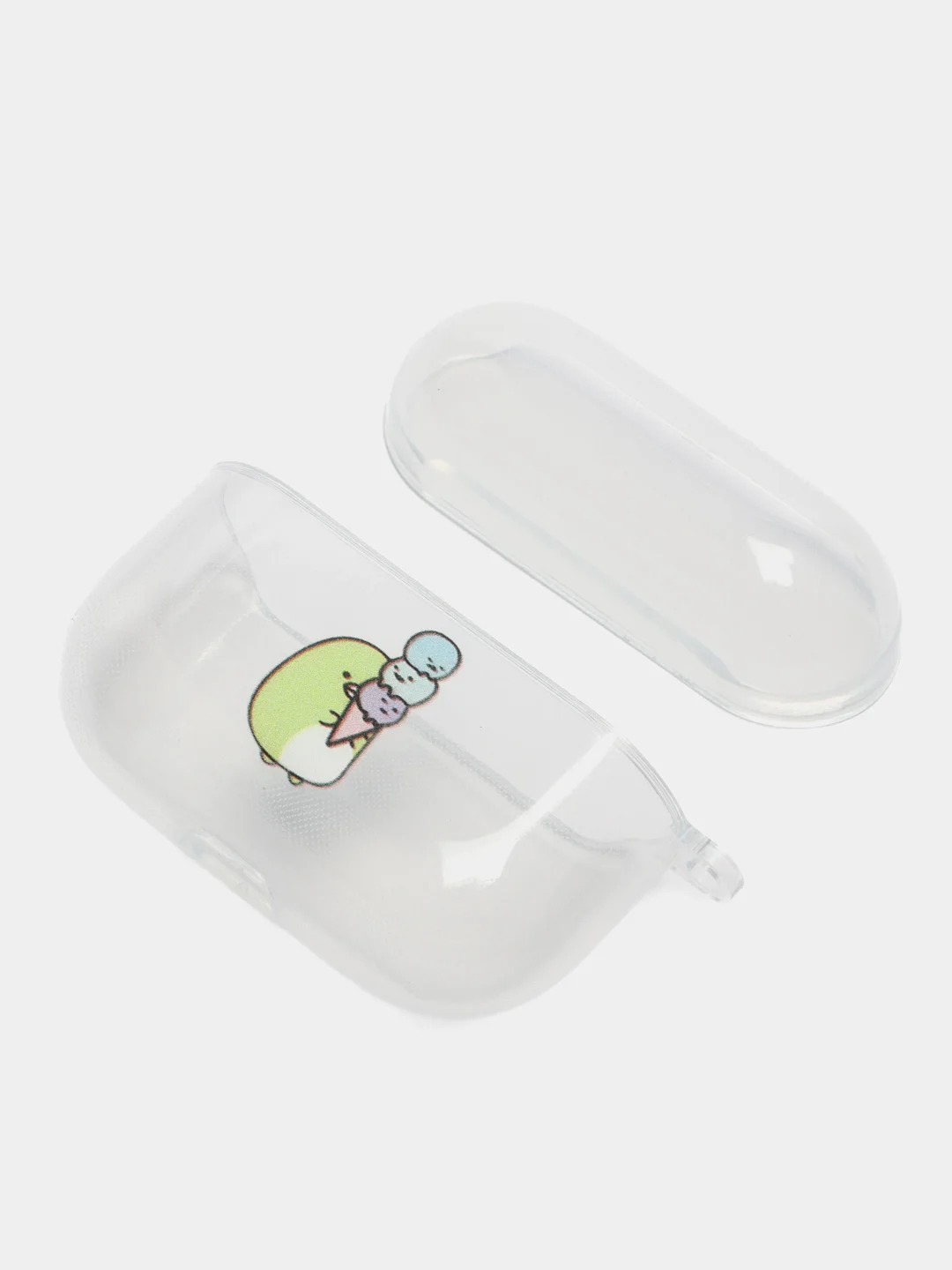Серебряный чехол для наушников AirPods Pro, силиконовый, прозрачный