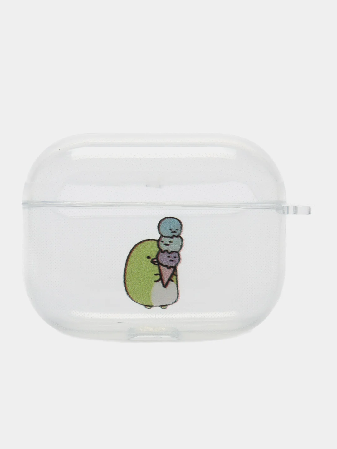 Серебряный чехол для наушников AirPods Pro, силиконовый, прозрачный