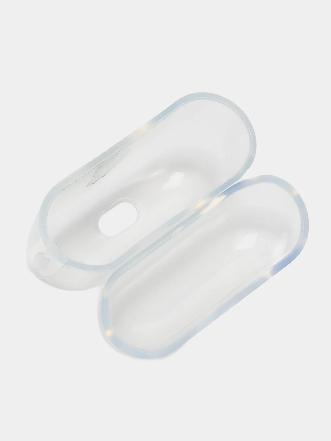 Серебряный чехол для наушников AirPods Pro, силиконовый, прозрачный