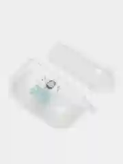 Тёмно-бирюзовый чехол для наушников AirPods Pro, силиконовый, прозрачный