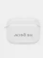 Тёмно-розовый чехол для наушников AirPods Pro, силиконовый, прозрачный