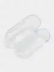 Тёмно-розовый чехол для наушников AirPods Pro, силиконовый, прозрачный
