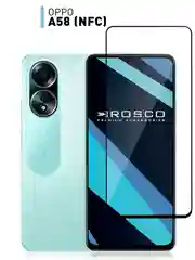 Прозрачный стекло для Oppo A58 (NFC) CPH2577 защитное ROSCO прозрачное олеофобное покрытие с рамкой