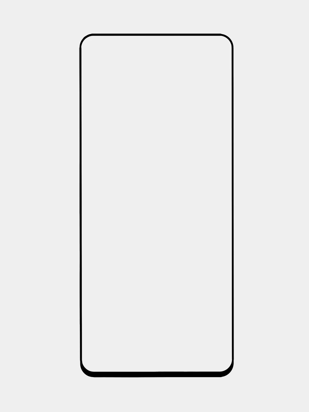 Прозрачный стекло для Oppo A58 (NFC) CPH2577 защитное ROSCO прозрачное олеофобное покрытие с рамкой