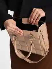 Бежевый сумка мессенджер на плечо