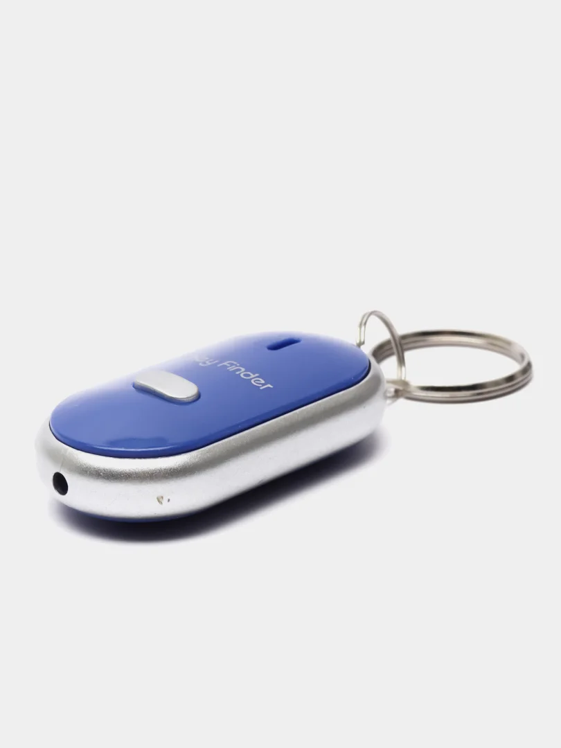 Синий брелок Для Поиска Ключей с Фонариком key finder / Реагирует на свист и громкий звук