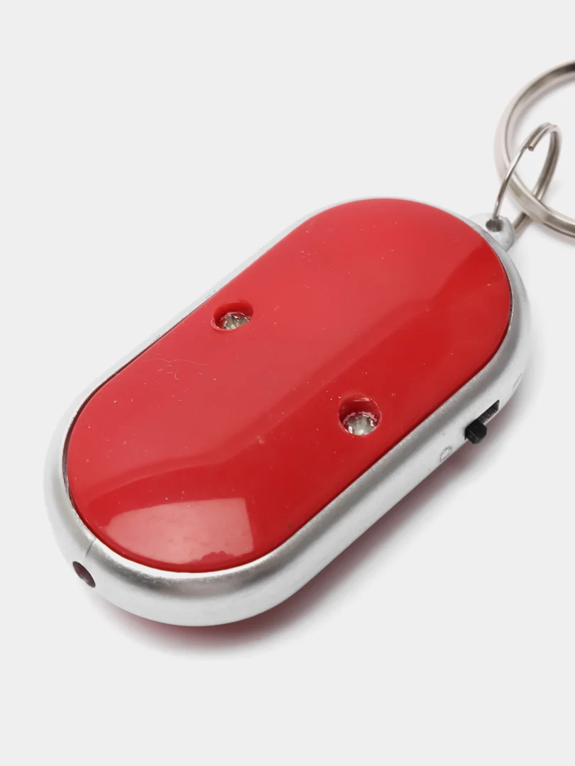 Красный брелок Для Поиска Ключей с Фонариком key finder / Реагирует на свист и громкий звук