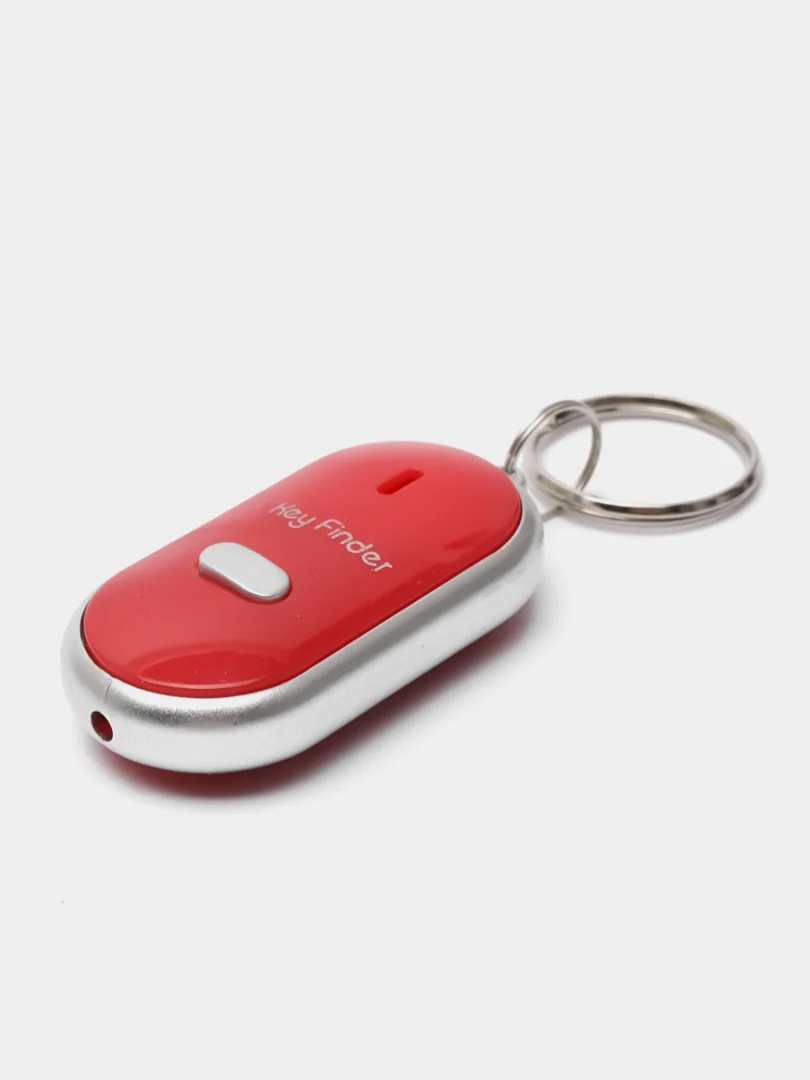 Красный брелок Для Поиска Ключей с Фонариком key finder / Реагирует на свист и громкий звук