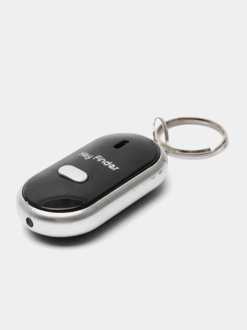 Черный брелок Для Поиска Ключей с Фонариком key finder / Реагирует на свист и громкий звук