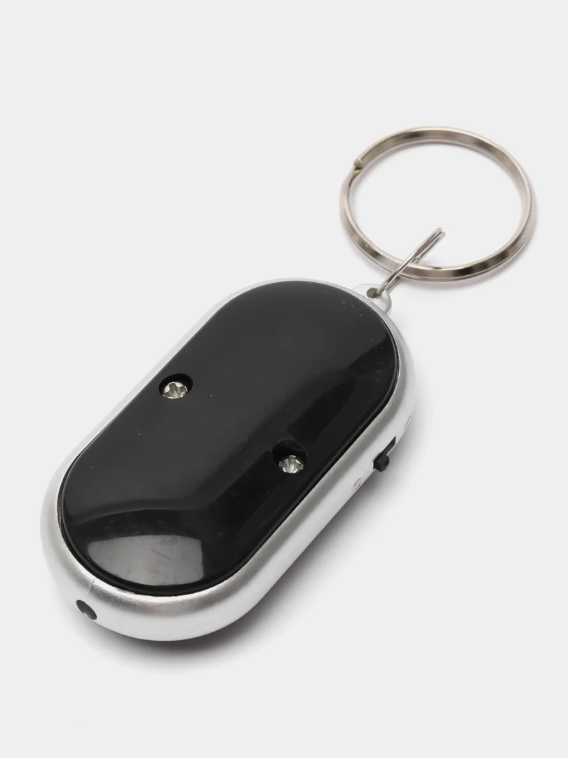 Черный брелок Для Поиска Ключей с Фонариком key finder / Реагирует на свист и громкий звук
