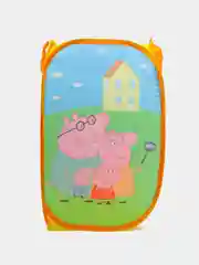 Зеленый складная сетчатая корзина для хранения игрушек и белья