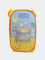 Зеленый складная сетчатая корзина для хранения игрушек и белья
